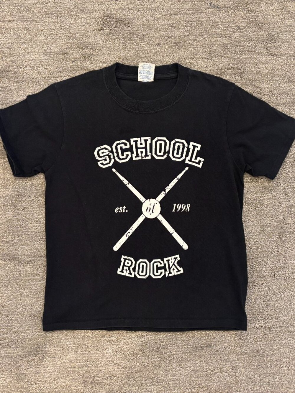 School of Rock T-Shirt - Drums Shirt - Rock Star - Drumsticks - Port & Company